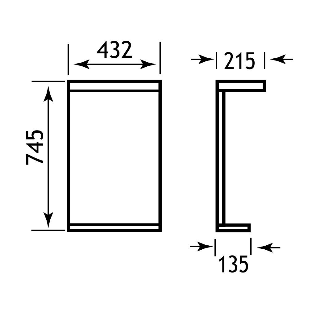 43cm Mirror 1 Halogen - Image 2