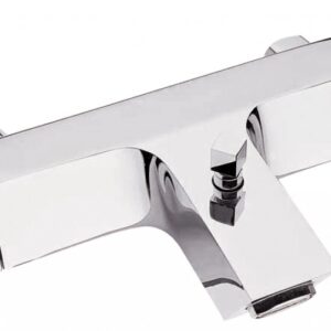 Square Thermostatic Bath Shower Mixer Without Kit Wall Mounted