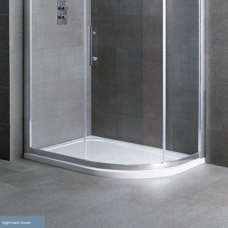 Volente 900 x 760mm Left Hand Offset Quad ABS Resin Tray