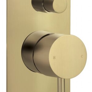 Vos Single Lever Concealed Diverter - Brushed Brass