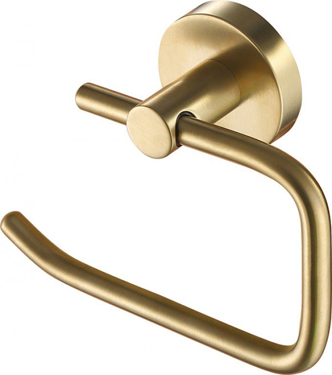 Vos Toilet Paper Holder - Brushed Brass