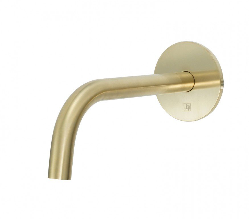 Vos Slim Basin Spout 150mm - Brushed Brass