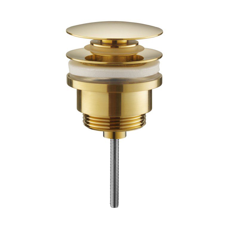 Vos Universal Click Clack Basin Waste Universal - Brushed Brass