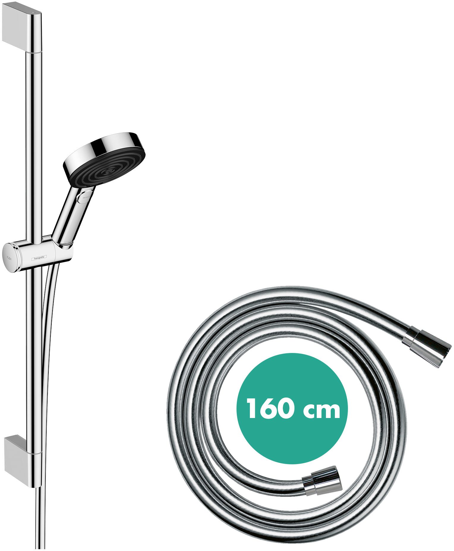 Pulsify Select S Shower set 105 3jet Relaxation with shower bar 65 cm - chrome