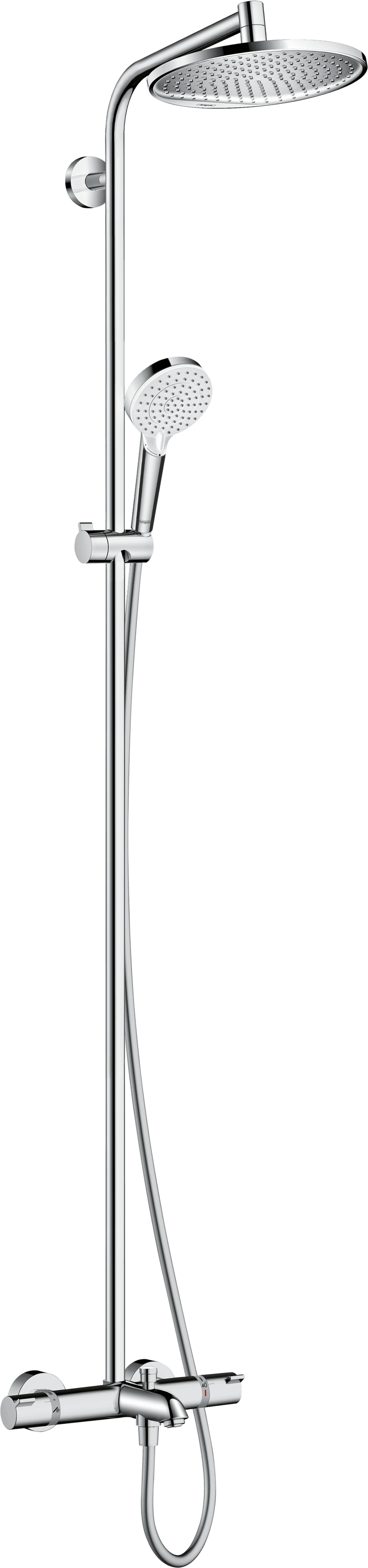 Hansgrohe Crometta S Showerpipe 240 1jet with bath thermostat