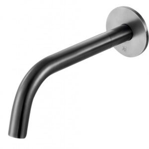 Vos Bath Spout 200mm - Brushed Black