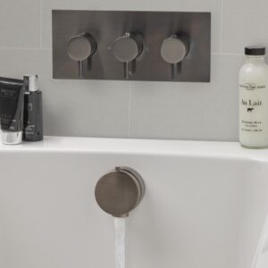 Vos 3 Outlet Thermostatic Concealed Valve, Horizontal - Brushed Black