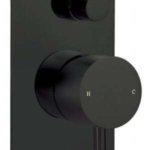 Vos Single Lever Concealed Diverter - Matt Black