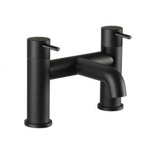 Vos Deck Mounted Bath Filler - Matt Black