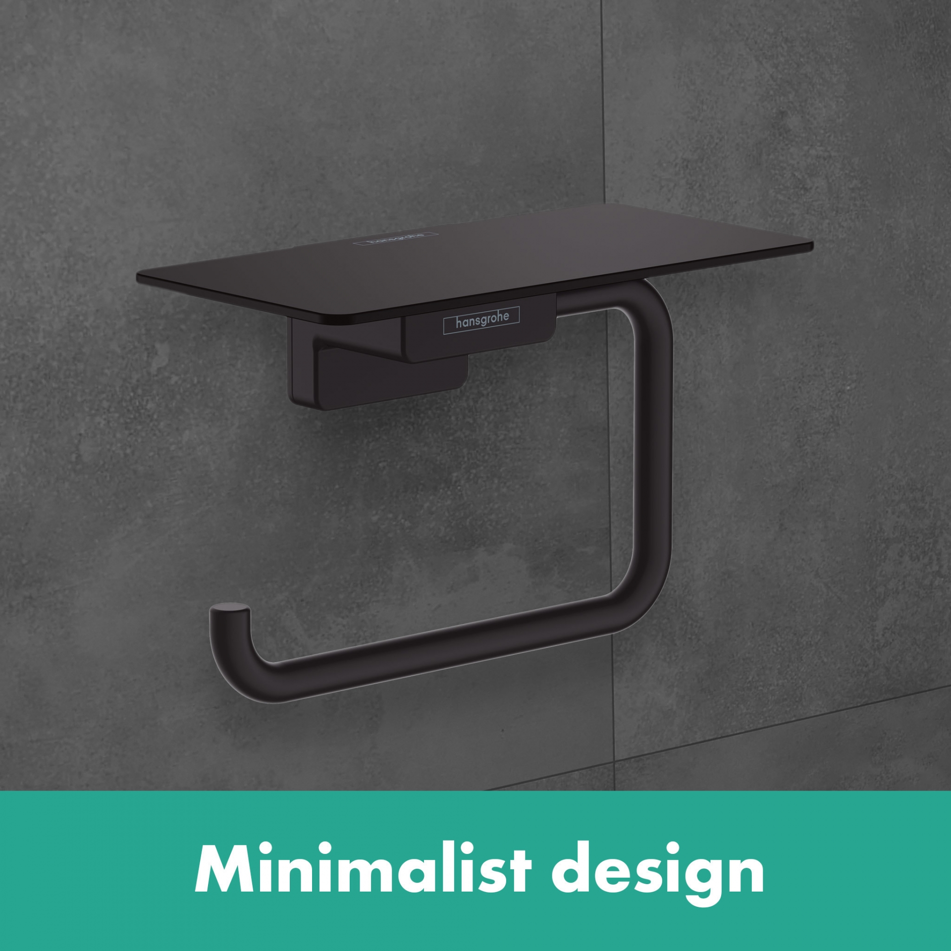 Hansgrohe AddStoris Toilet paper holder with shelf - Image 2