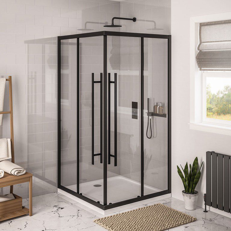 Vantage 2000 Easy Clean Offset Corner Entry 900 x 760mm