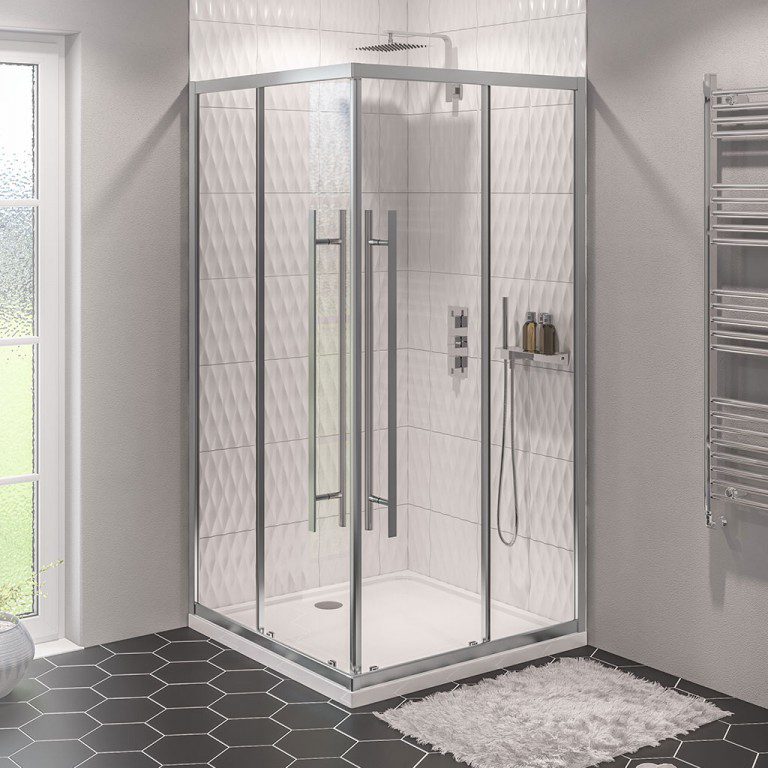 Vantage 2000 Easy Clean Offset Corner Entry 900 x 800mm
