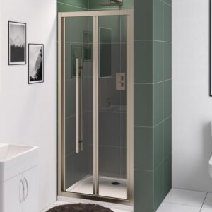 Vantage 2000 Easy Clean Bi-Fold Door 1000mm Brushed Brass