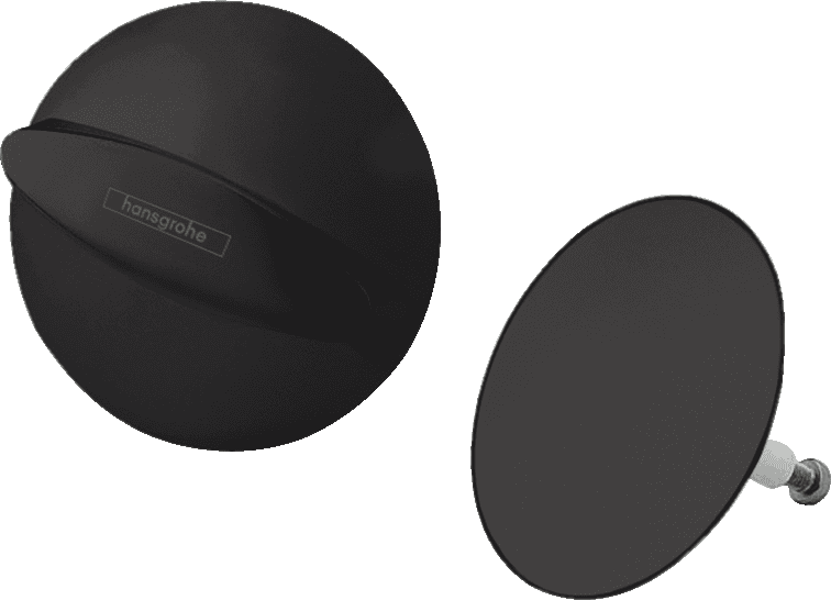 Flexaplus Finish set waste and overflow set - matt black