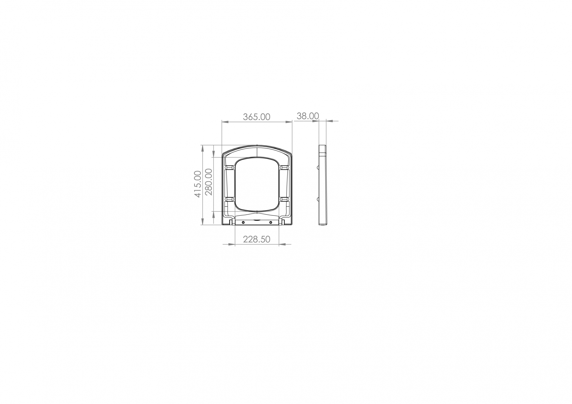 I-LINE standard soft close seat & cover (for 60635 & 60637) - Image 2