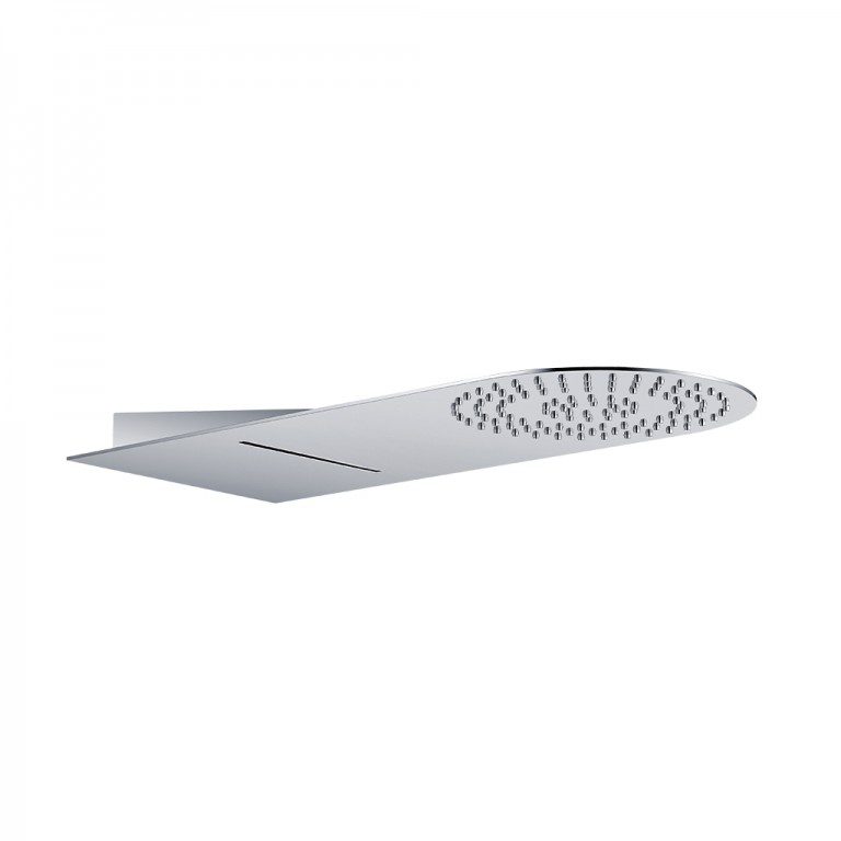 Wall-Mounted Shower With Waterfall