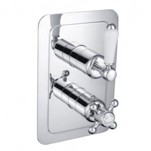 Grosvenor Lever Concealed Thermostatic 1 Outlet Valve Vertical