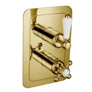 Grosvenor Lever Concealed Thermostatic 1 Outlet Valve Vertical