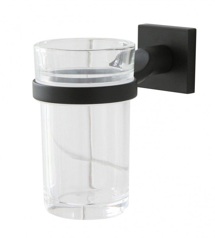 ATLANTA TUMBLER AND HOLDER BLACK