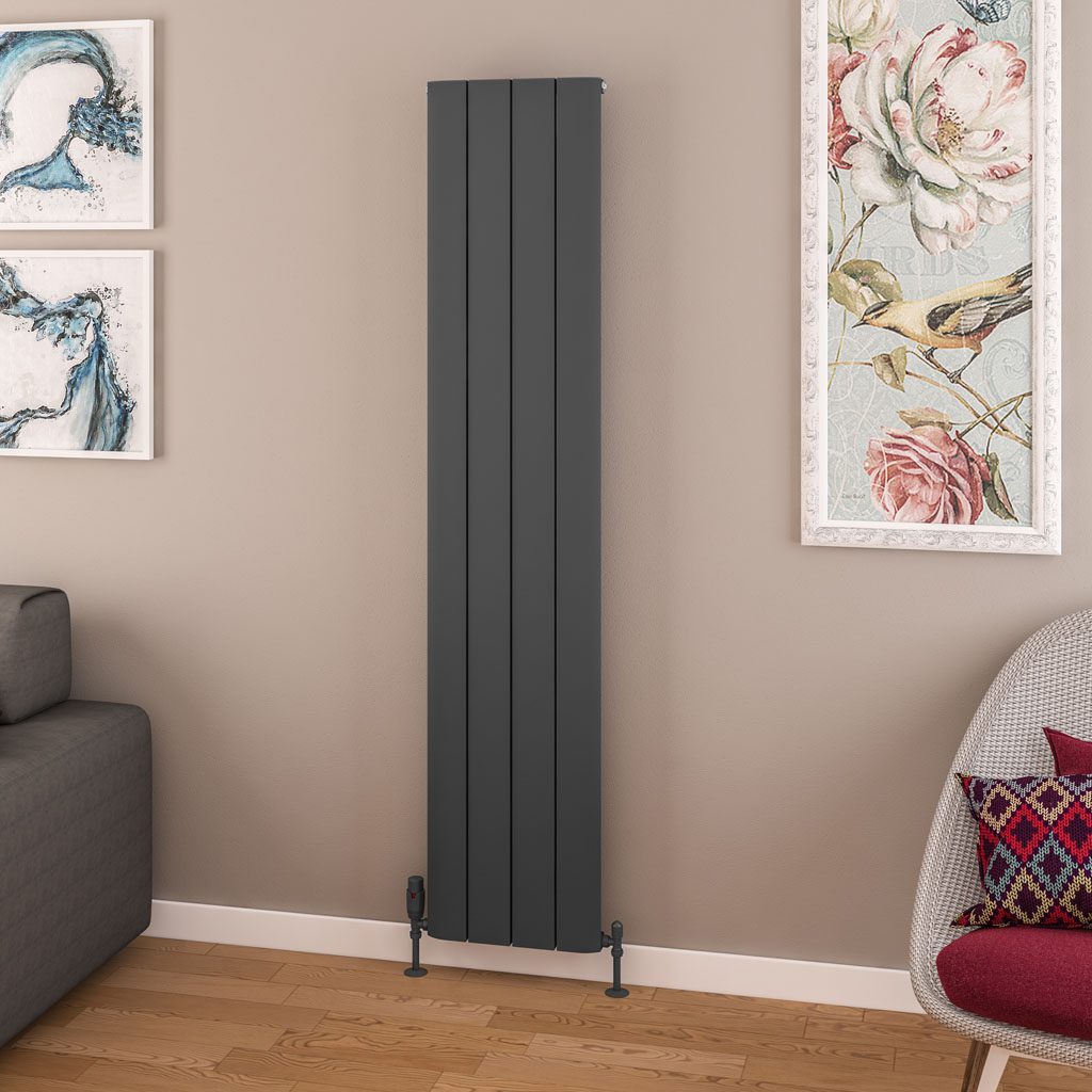 Withington 1800 x 375mm Aluminium Radiator - Image 2