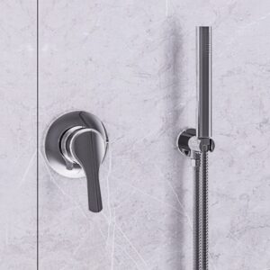 Concealed Valve, Outlet Elbow With Holder, Hose & Handset Chrome