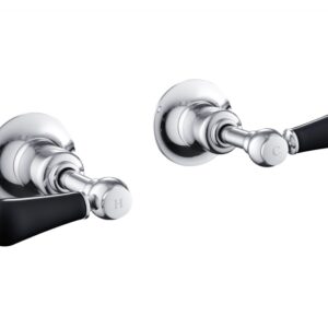 Grosvenor Lever Concealed Wall Valves - Matt Black