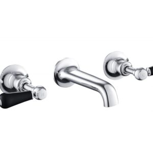 Grosvenor Lever Concealed Wall Valves - Matt Black